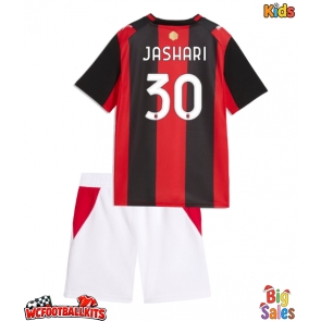 AC Milan Ardon Jashari #30 Replica Home Stadium Kit for Kids 2026-27 Short Sleeve (+ pants)